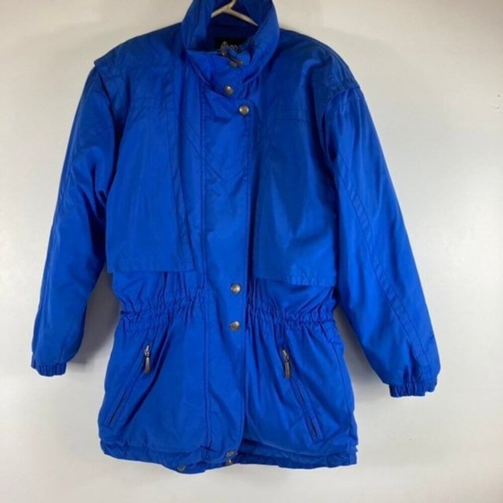 Womens Vintage Nordica Zip‎ Ski Parka Jacket Blue 8